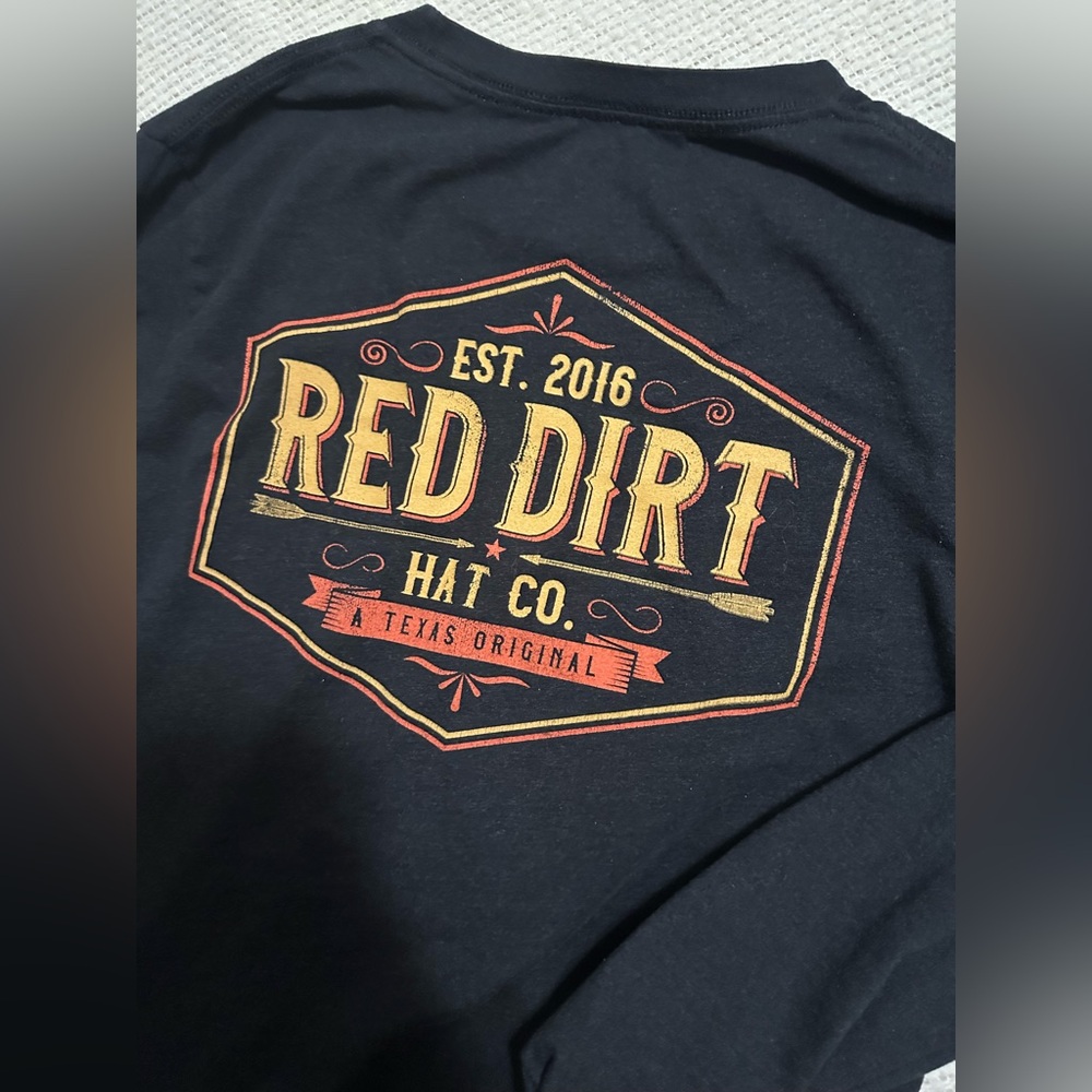Red Dirt Hat Co. Long Sleeve Tshirt - black